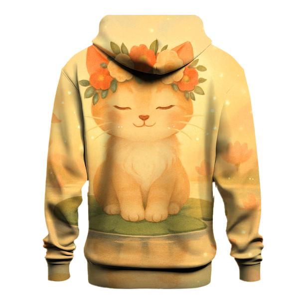 Sunrise Blossom Crown Dream Cat custom hoodies