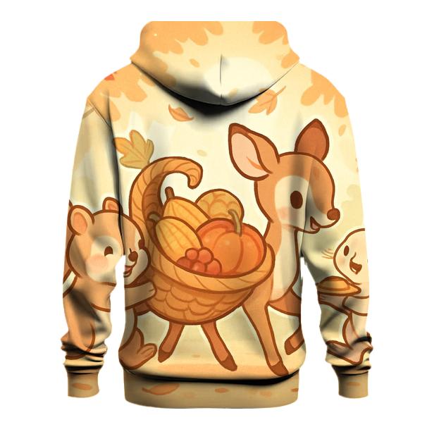 Woodland Friends Cornucopia Parade hoodies fashion