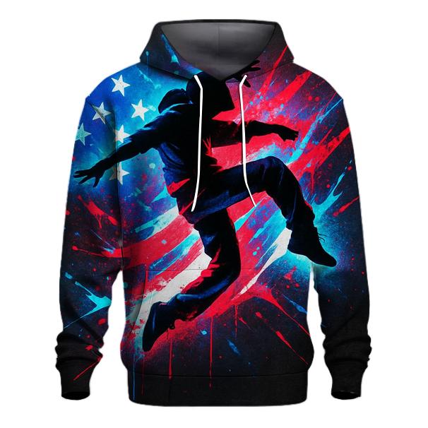 Urban Rebel Flagstorm Mural premium hoodies