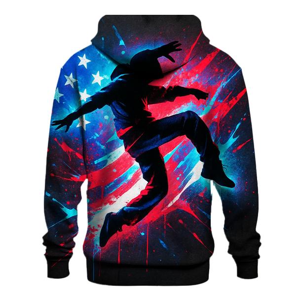 Urban Rebel Flagstorm Mural premium hoodies