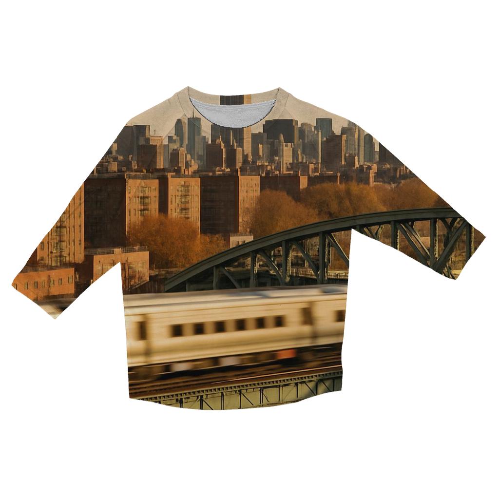 Harlem River Framing Midtown Towers trendy 3/4 sleeve tops