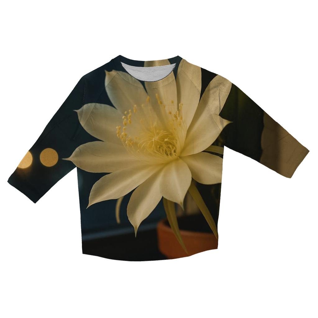 Night Blooming Cereus Window Vigil trendy 3/4 sleeve tops