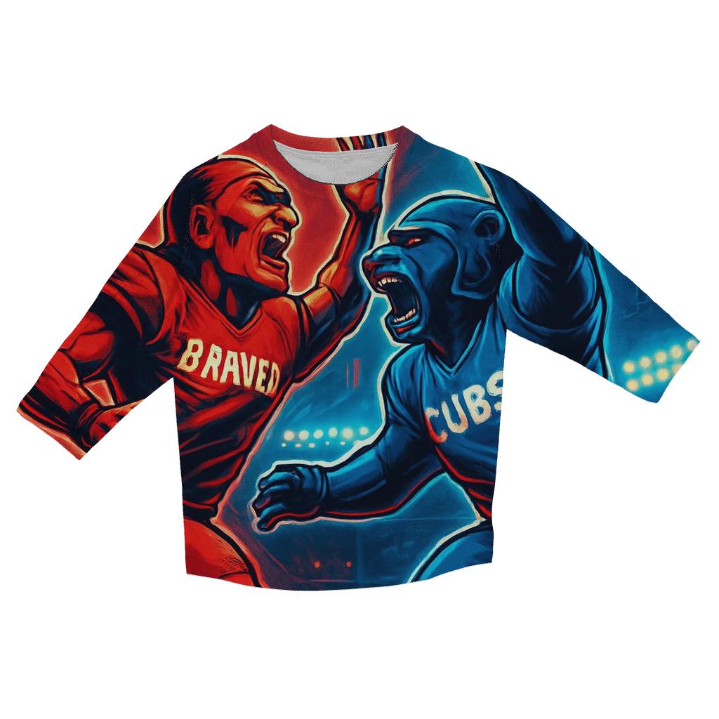 Neon Windy City Gridiron Clash stylish quarter sleeve tops