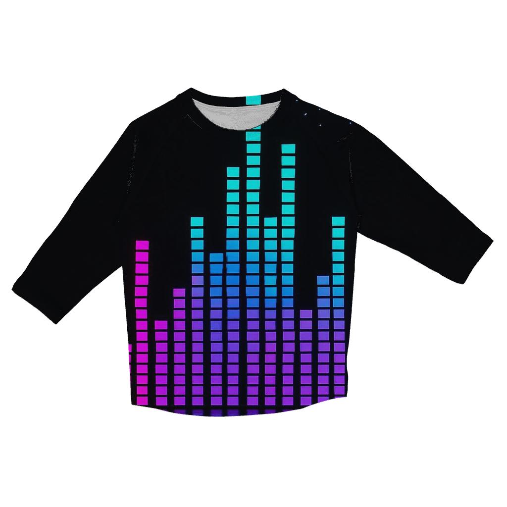 Neon VU Skyline printed three quarter sleeve shirts