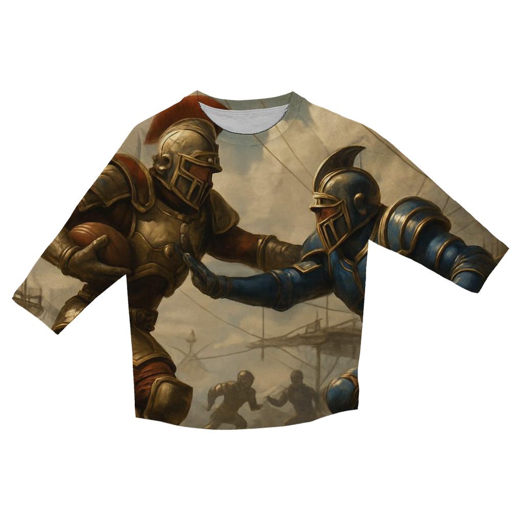 Skyborne Airship End Zone Battle cotton quarter sleeve shirts
