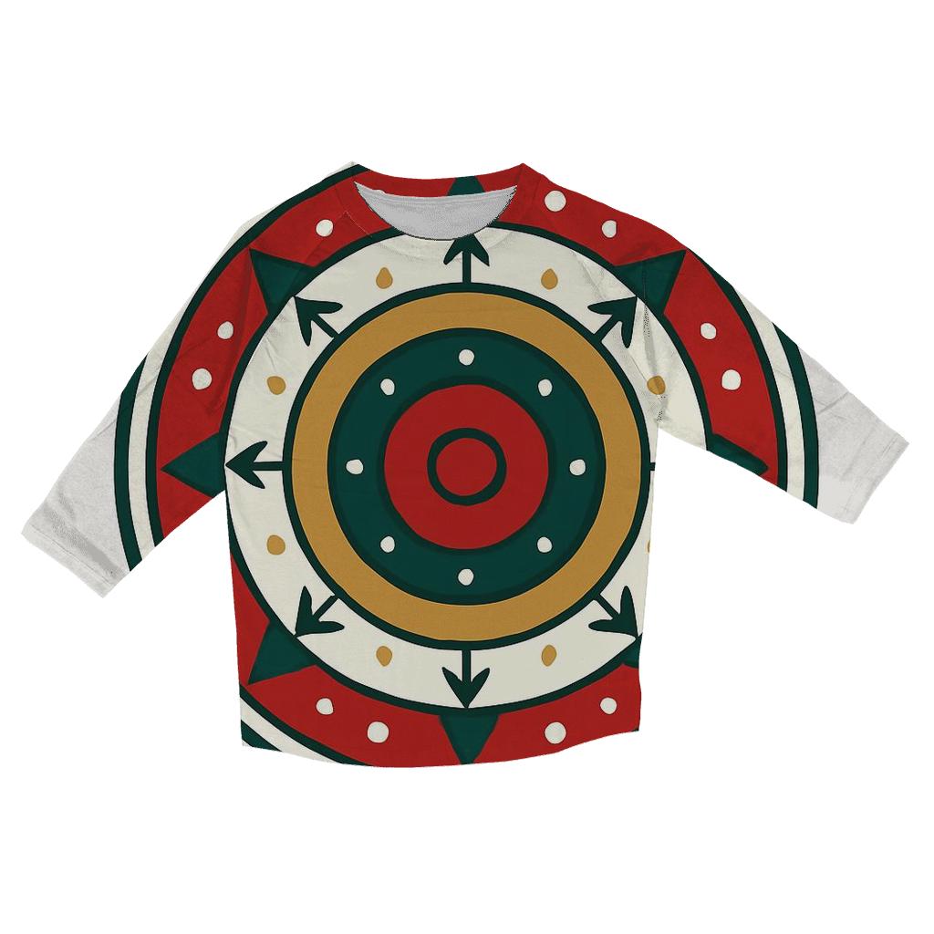Ornament Mandala Of Winter Rings personalized 3/4 sleeve tees