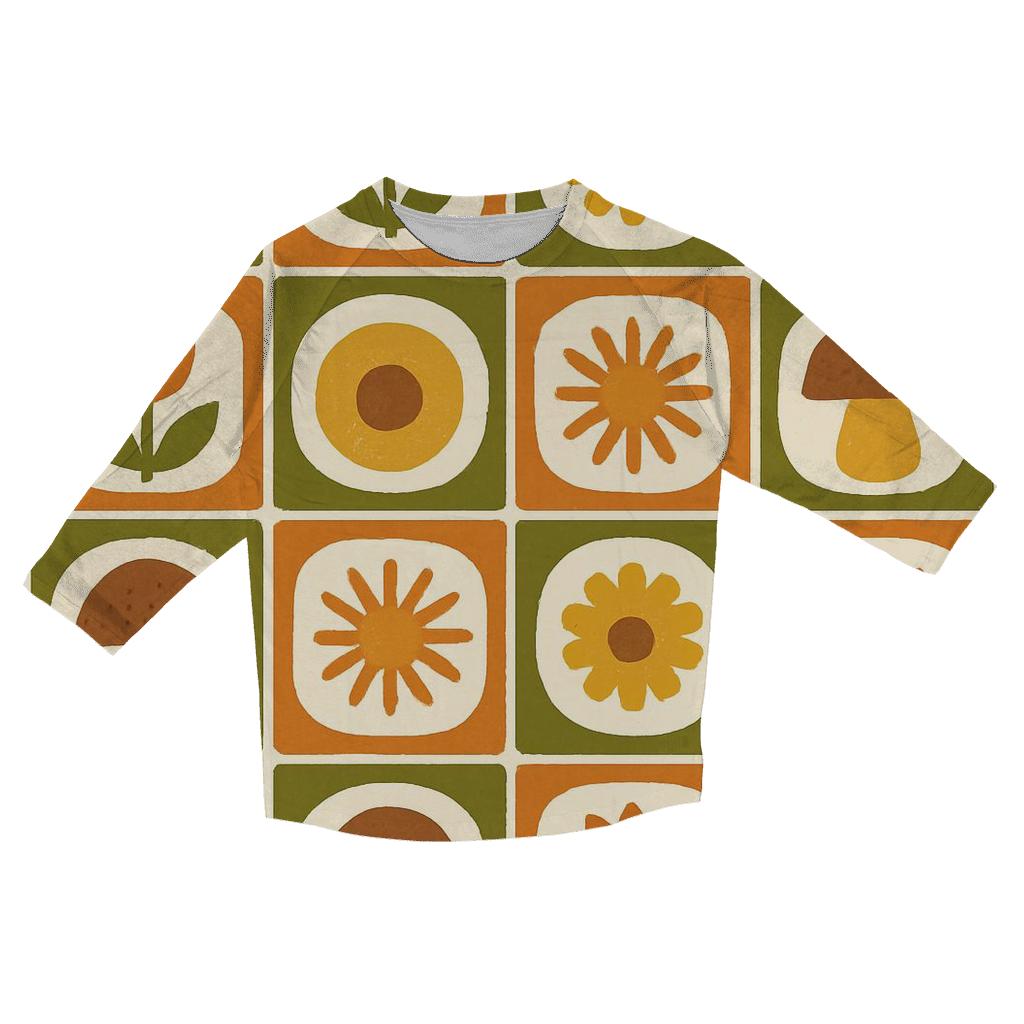 Harvest Kitchen Tiles Groove stylish quarter sleeve tops