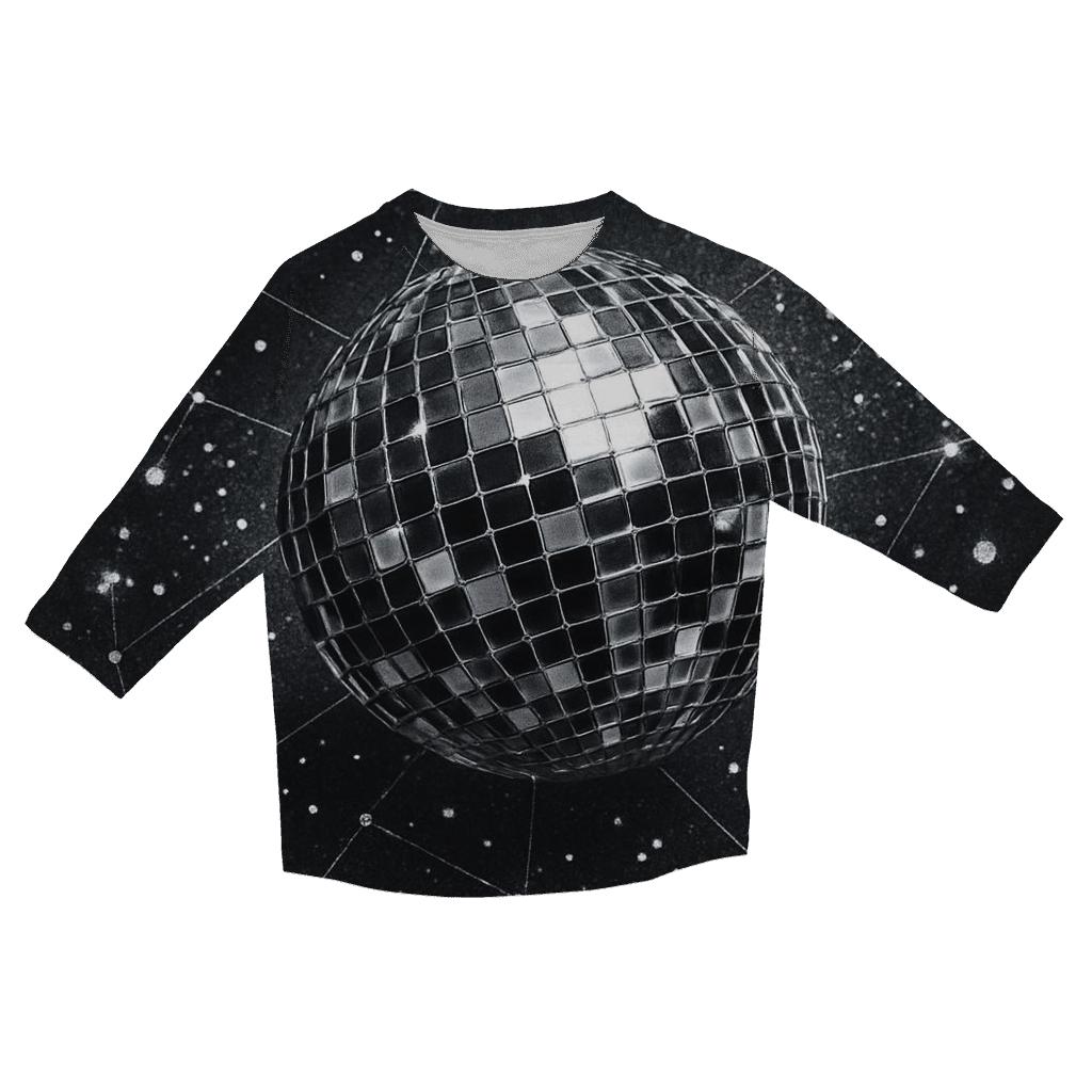 Charcoal Mirrorball Constellation fashion 3/4 sleeve shirts