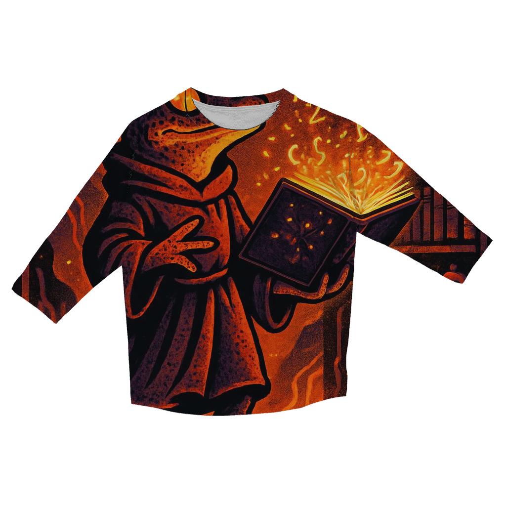 Volcanic Library Of Lost Equations stylish quarter sleeve tops