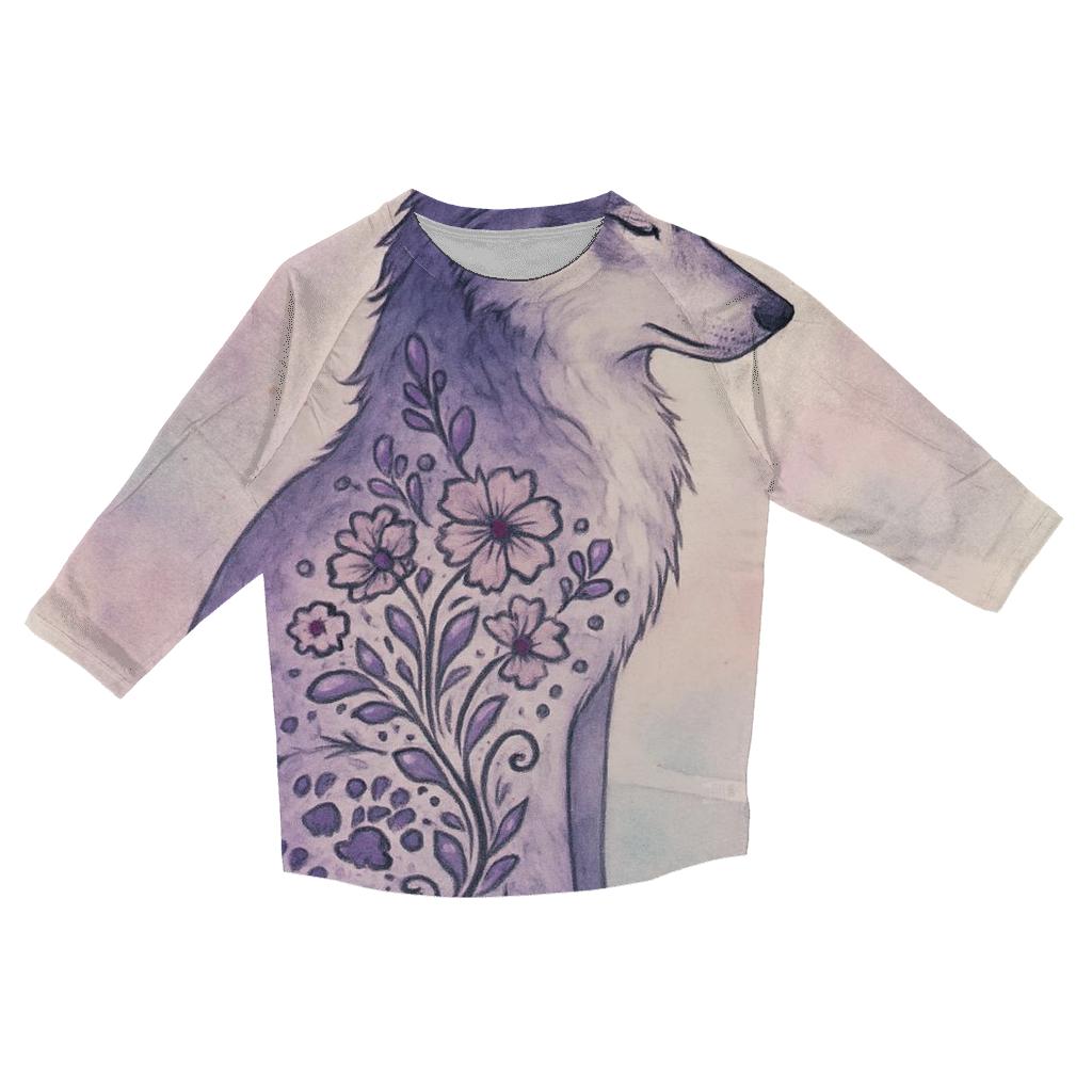 Ink Garden Watchwolf cotton quarter sleeve shirts