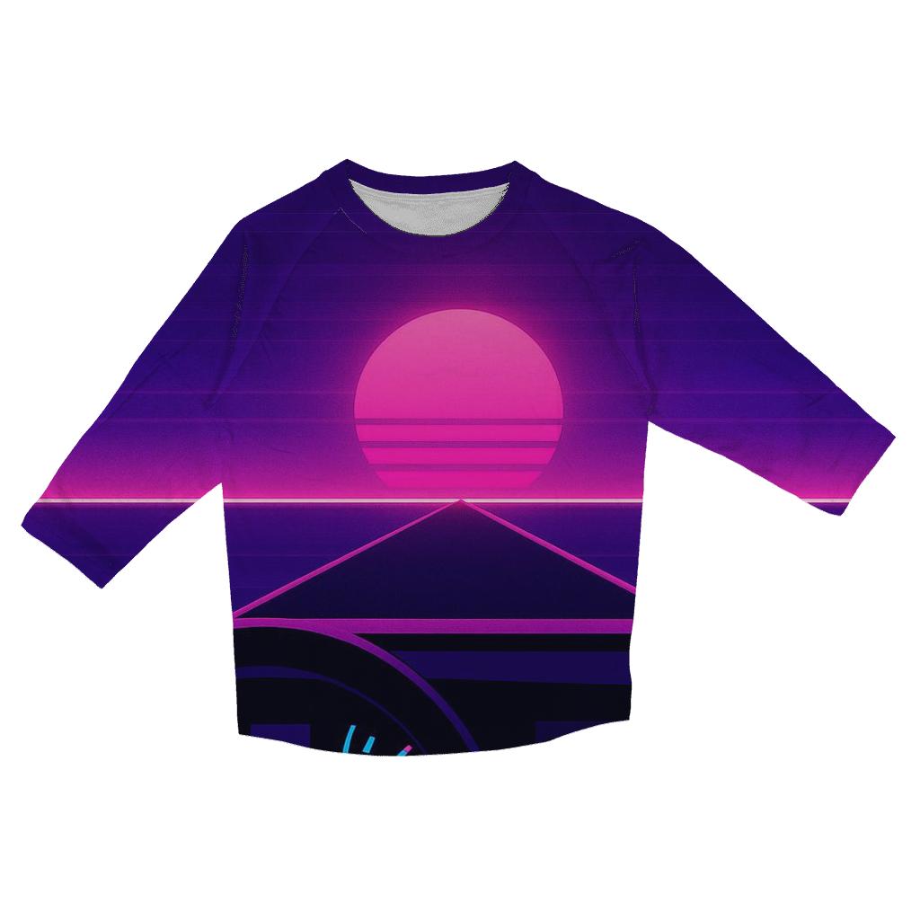 VHS Night Drive Dashboard personalized 3/4 sleeve tees