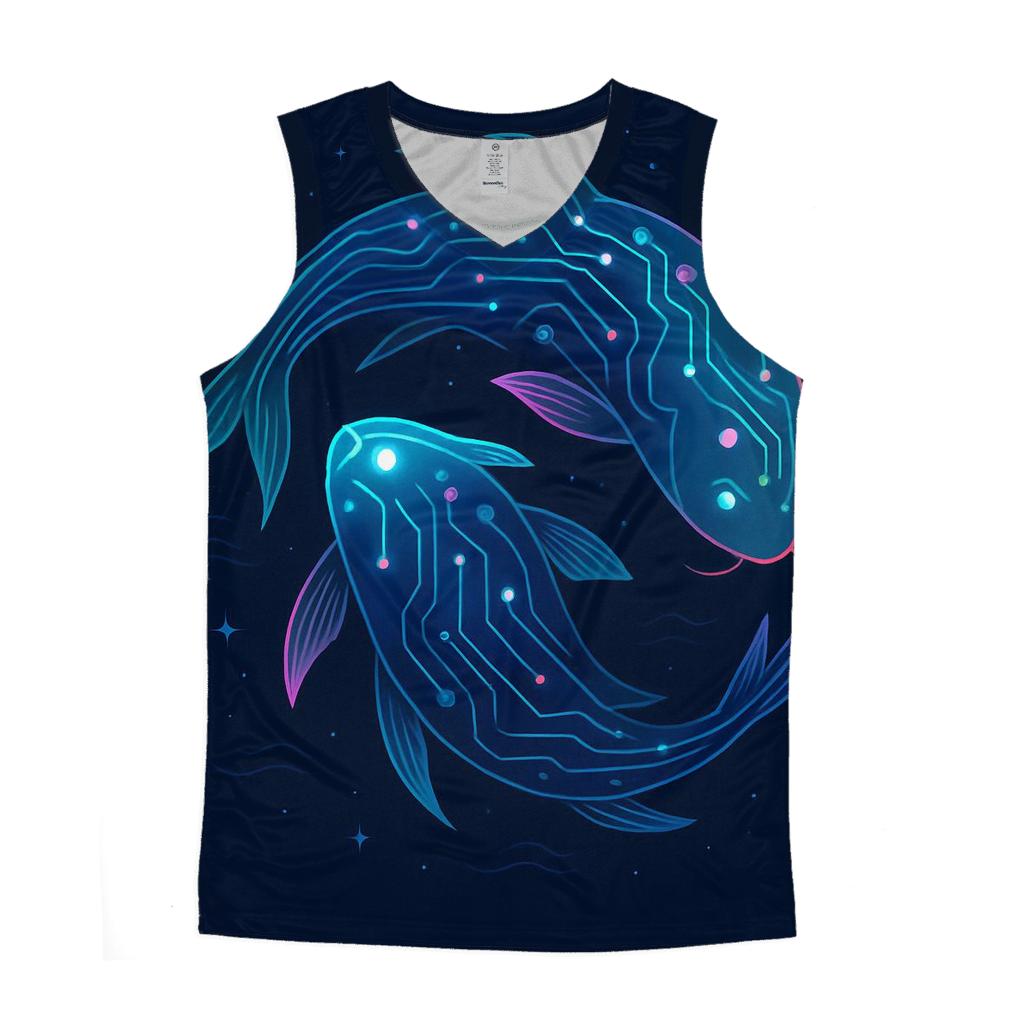 Aurora Circuit Koi custom tank tops
