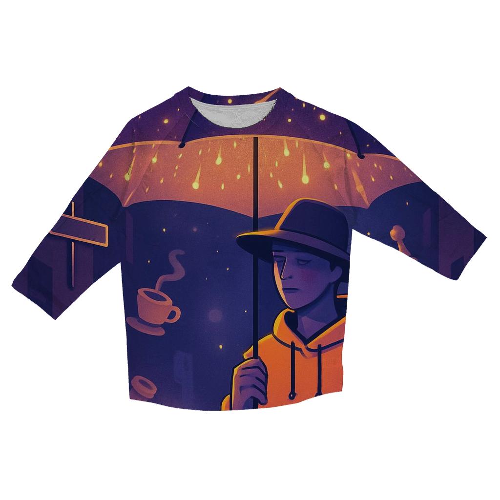 The Umbrella That Catches Meteors stylish quarter sleeve tops