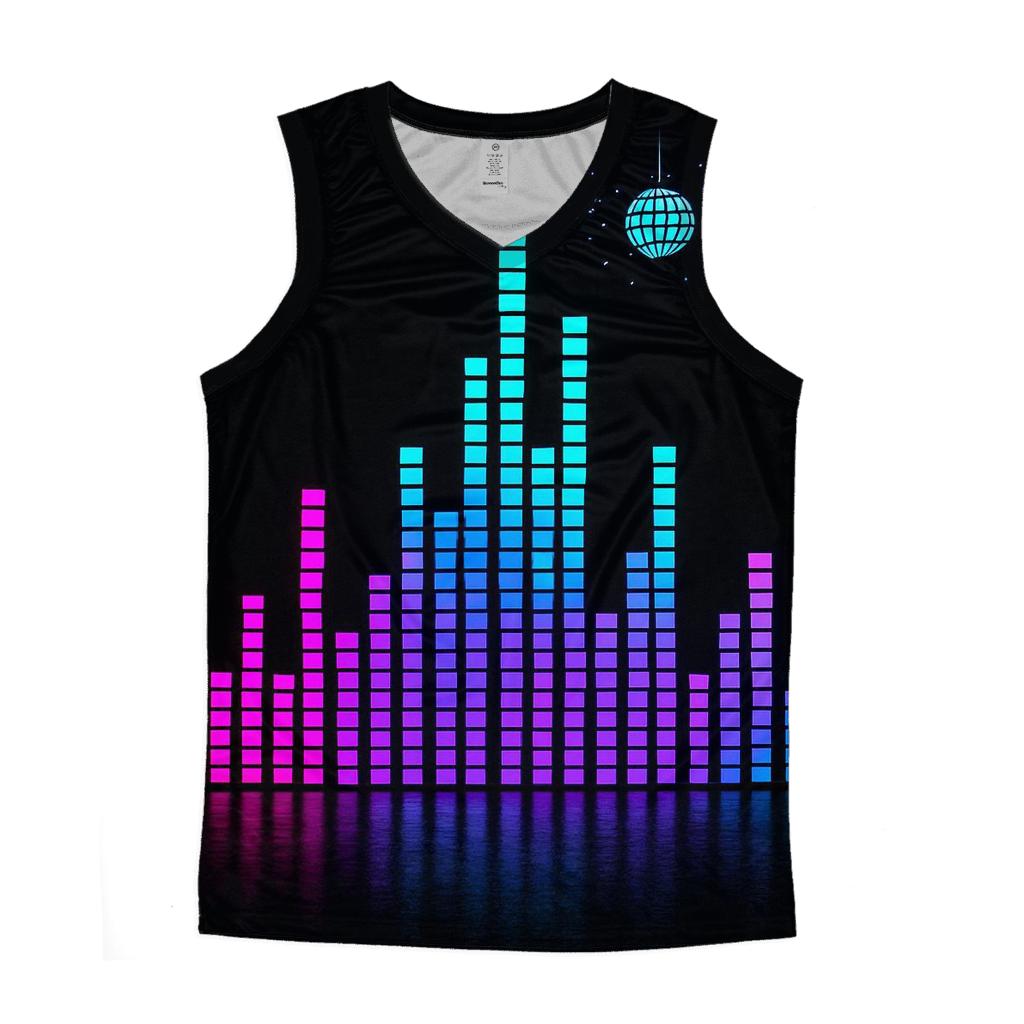 Neon VU Skyline sports performance tank tops
