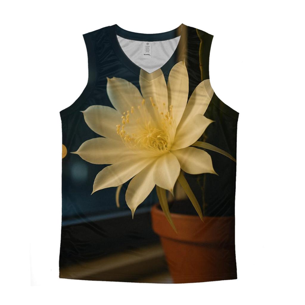 Night Blooming Cereus Window Vigil trendy fitted tank tops