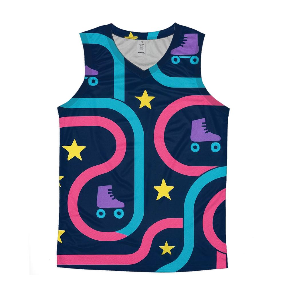 Neon Roller Rink Floorplan trendy fitted tank tops