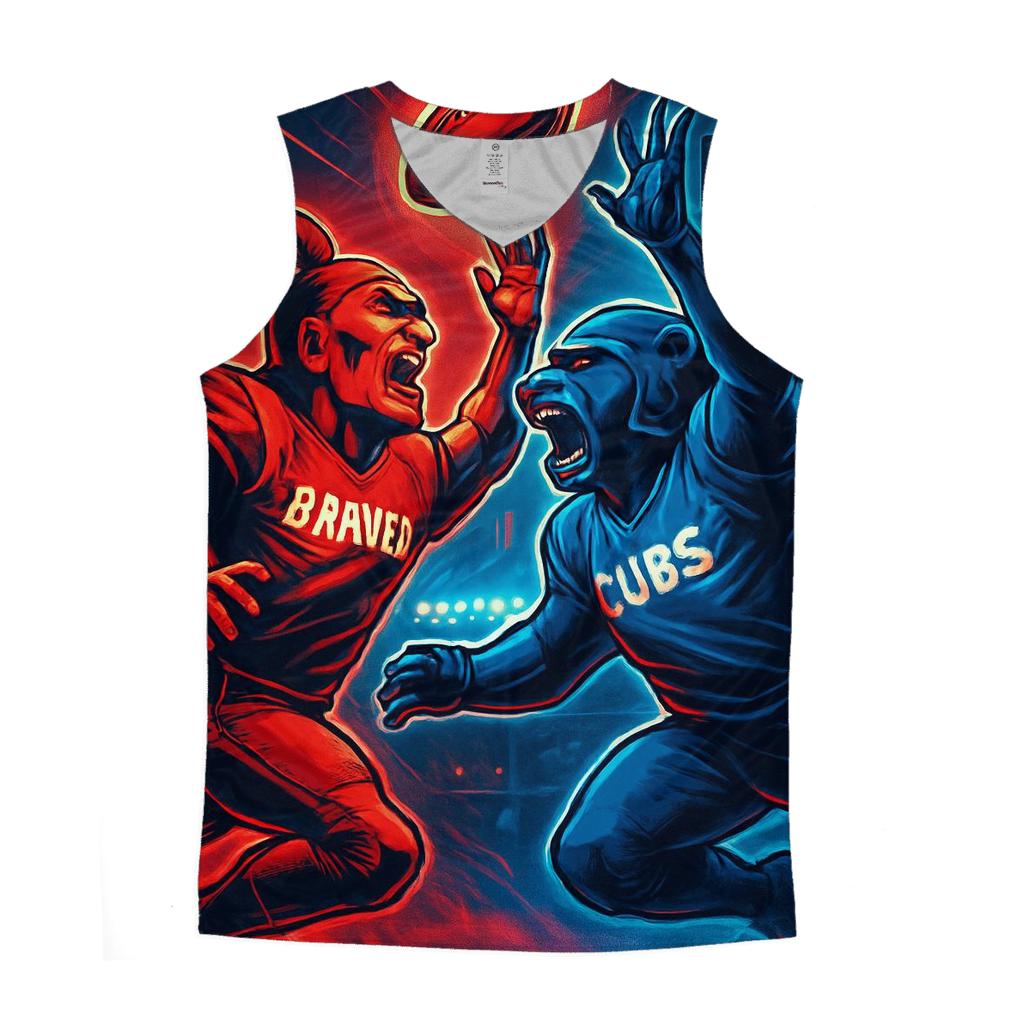 Neon Windy City Gridiron Clash personalized athletic tanks