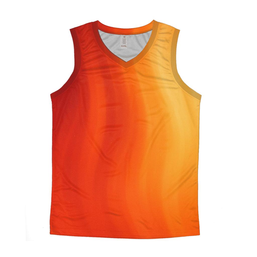 Molten Coral Cascade personalized athletic tanks