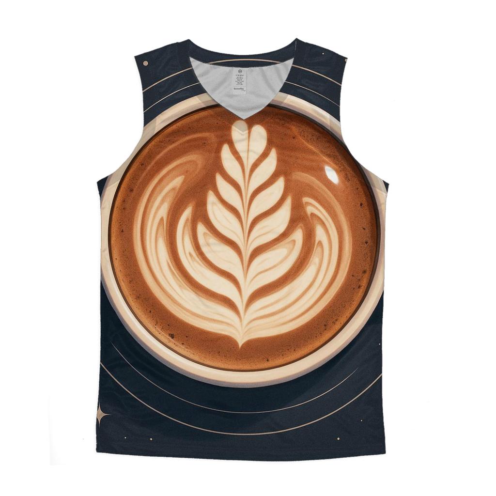 Latte Rosette Orbit stylish racerback tanks