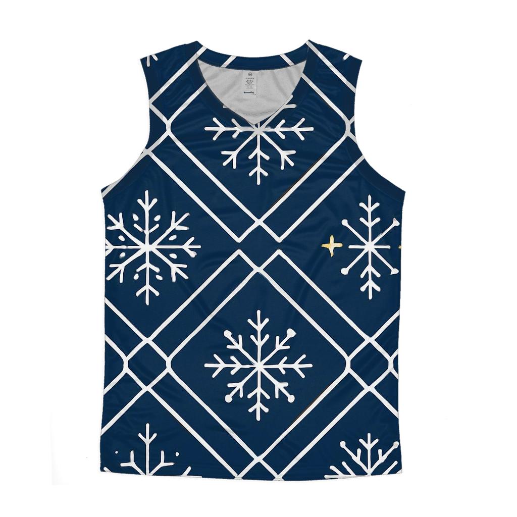 Snowflake Constellation Lattice custom tank tops
