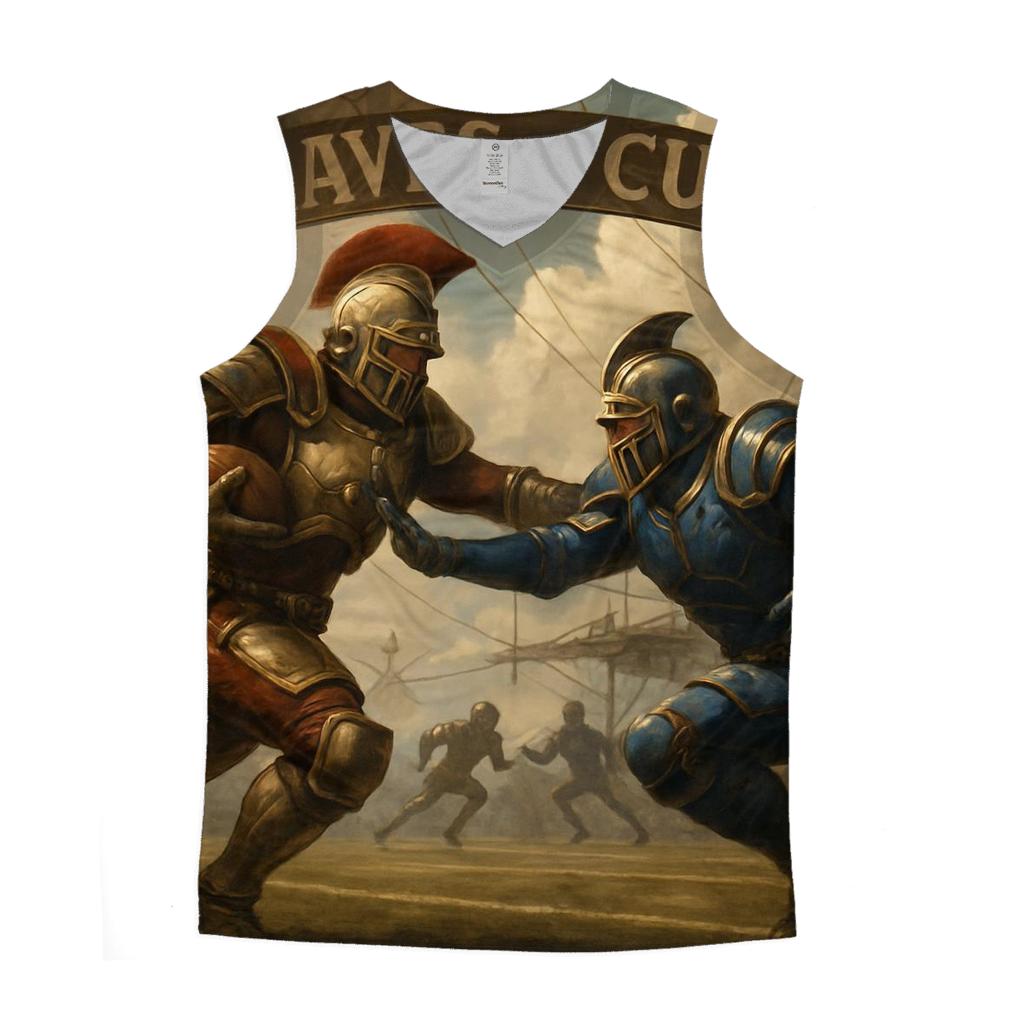 Skyborne Airship End Zone Battle stylish racerback tanks