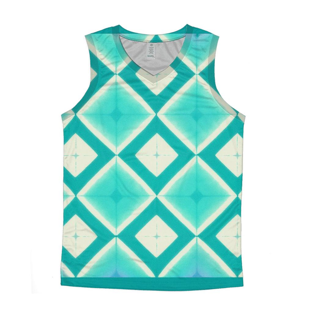 Itajime Lunar Lattice Clamp Resist custom tank tops