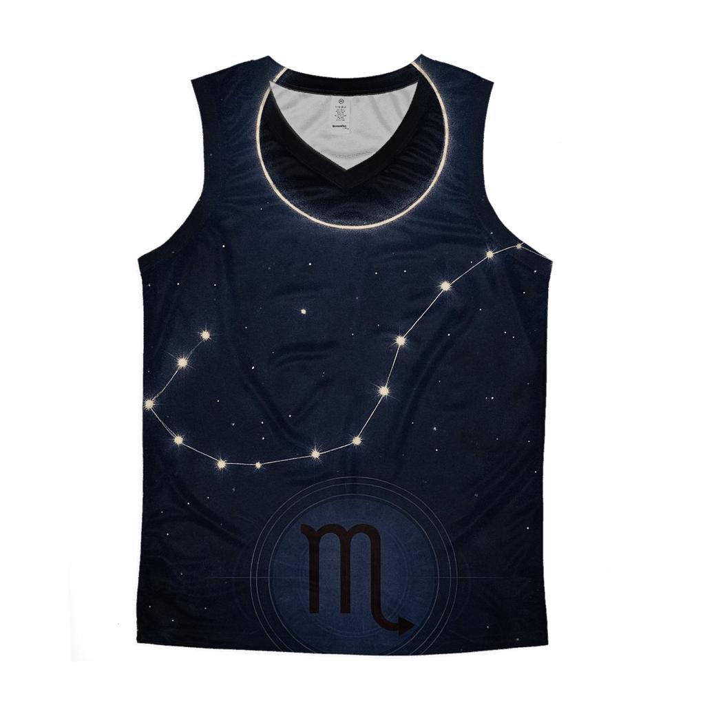 Scorpio Lunar Eclipse Constellation Seal graphic print tank tops