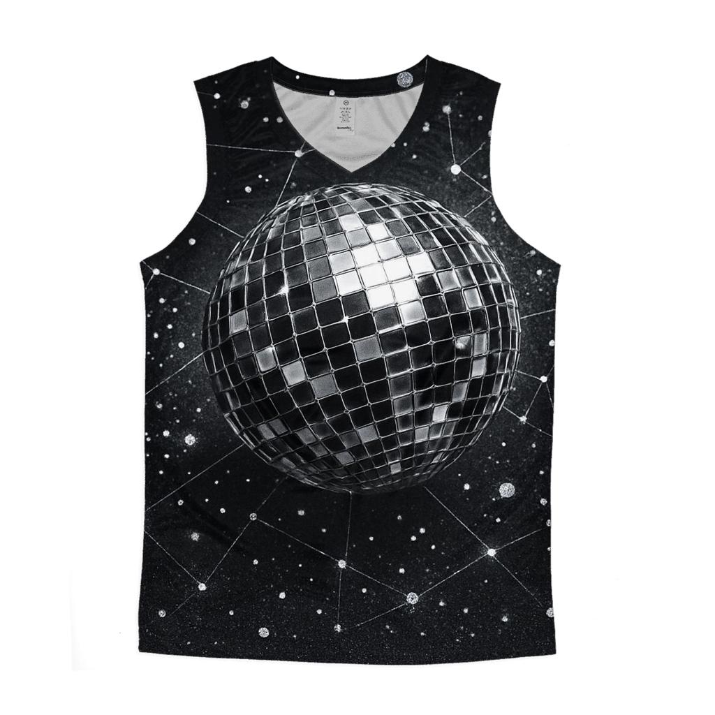 Charcoal Mirrorball Constellation casual summer tank tops