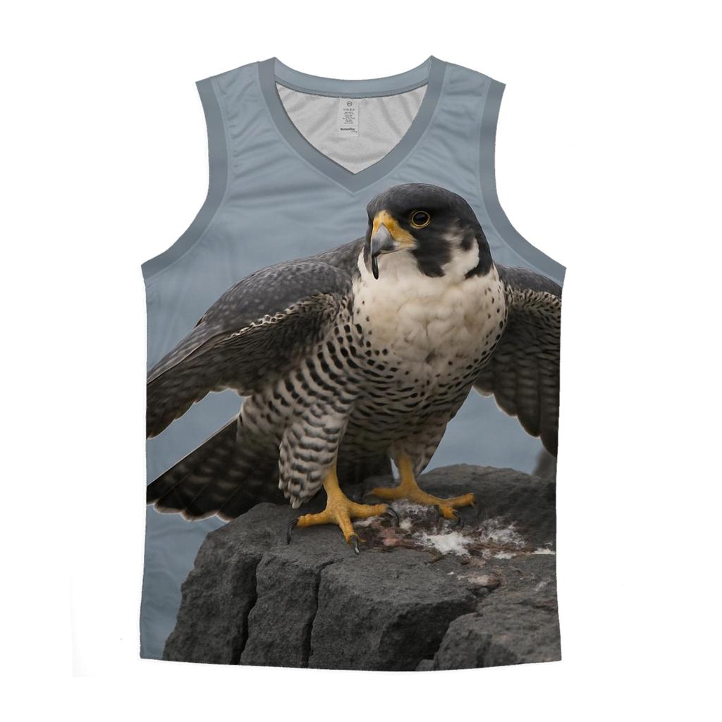 Basalt Cliff Sentinel Peregrine Falcon casual summer tank tops