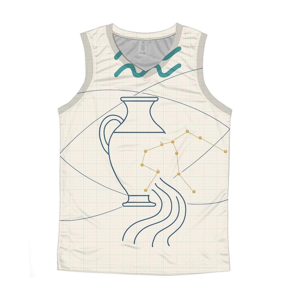 Aquarius Water Bearer Orbital Blueprint designer workout tanks