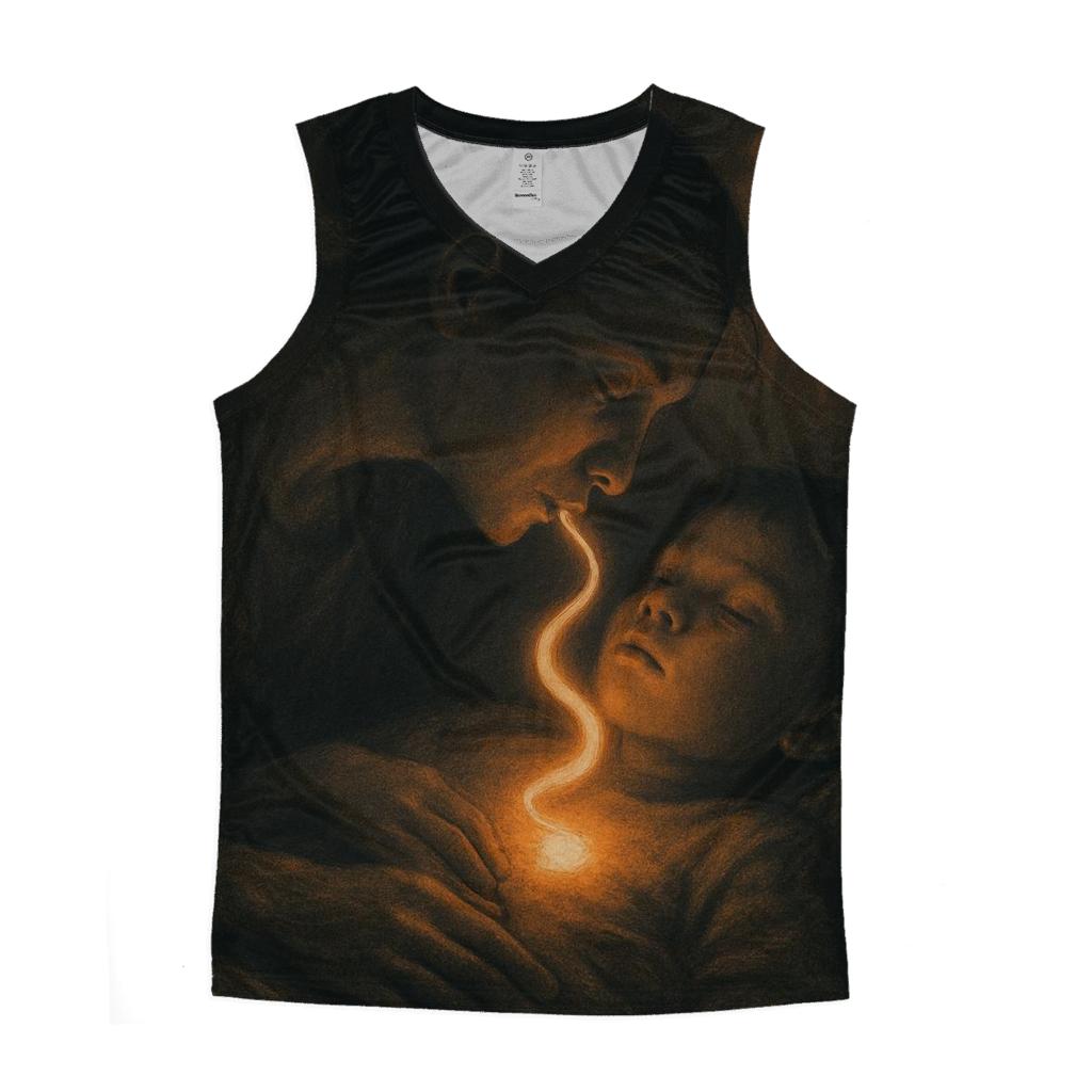 The Name She Whispered Into You A Spark That Never Stops Burning graphic print tank tops