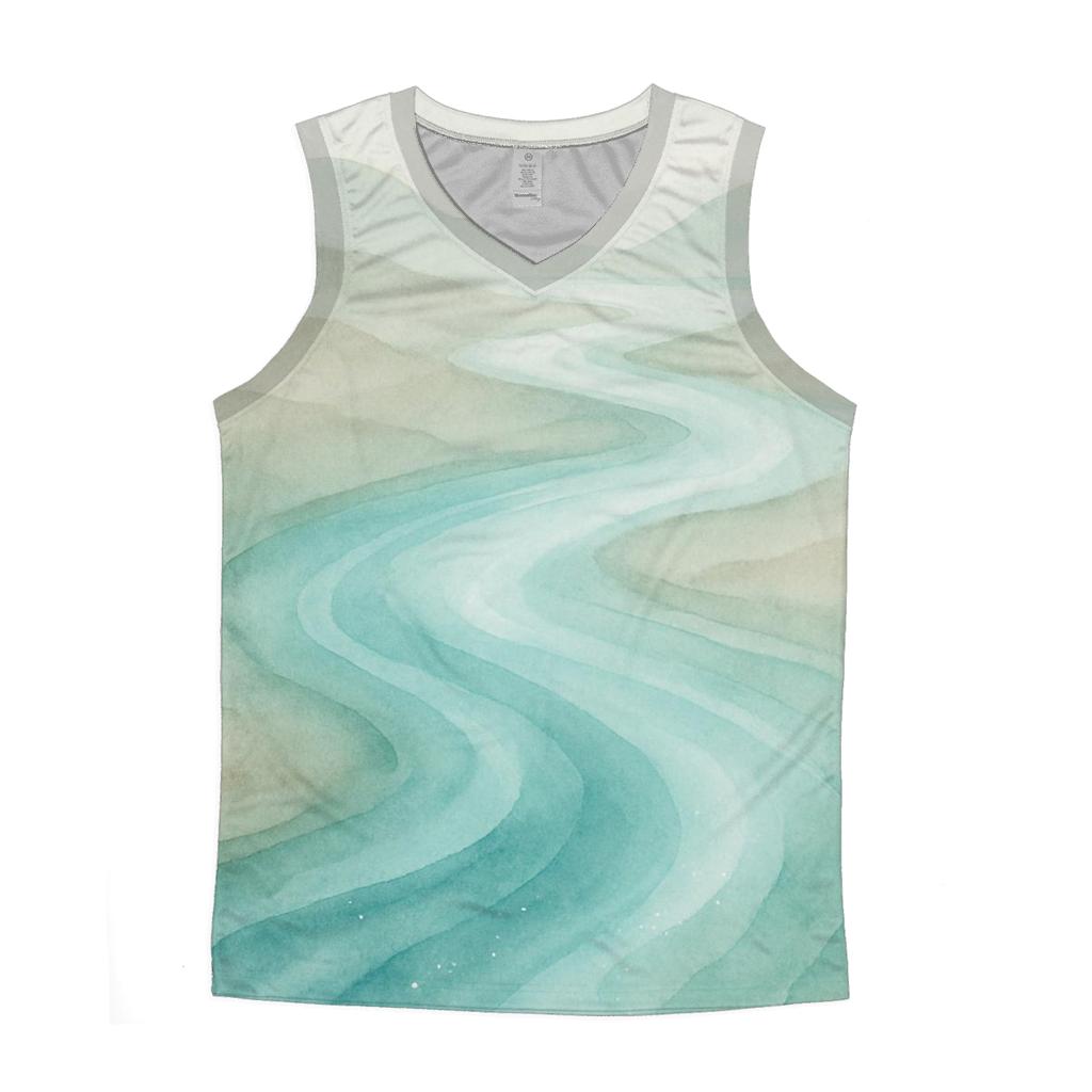 River Of Quiet Renewal graphic print tank tops