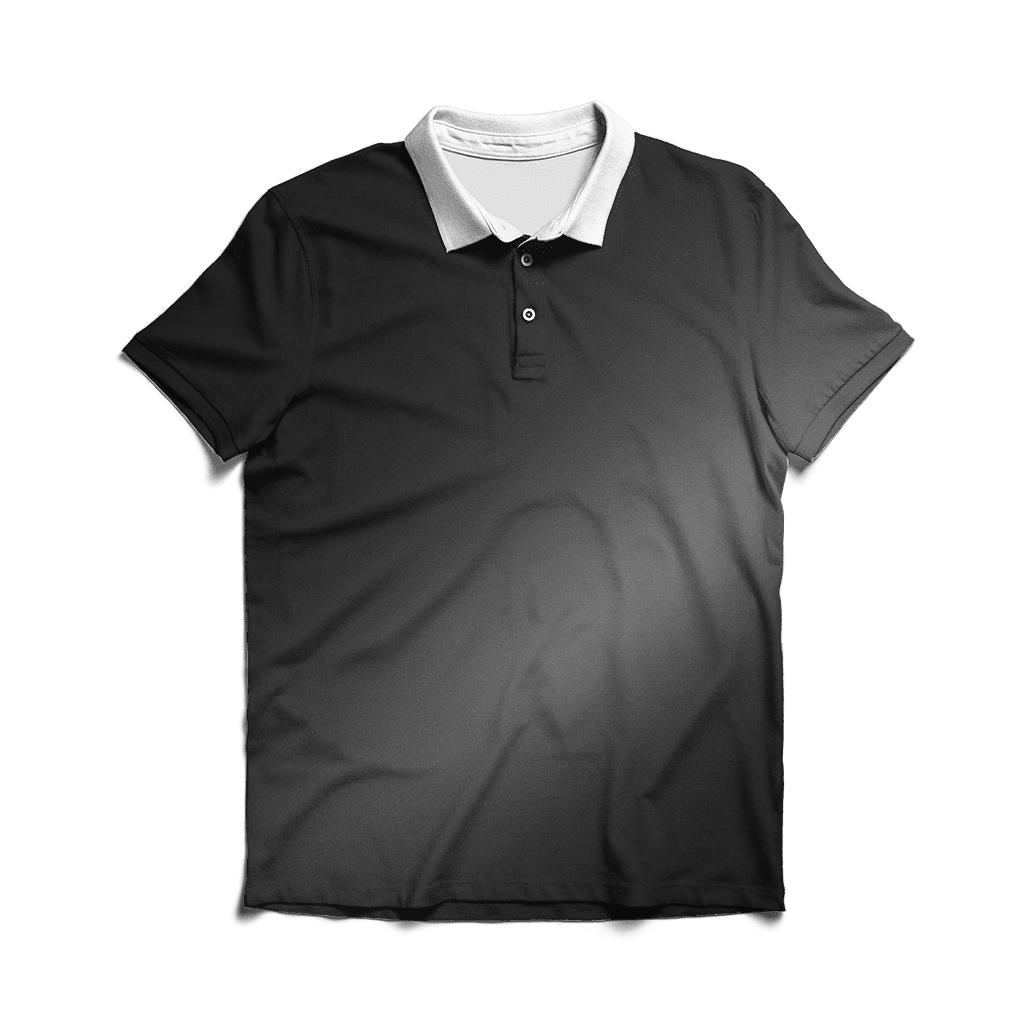 Moonlit Graphite Drift embroidered polo tops