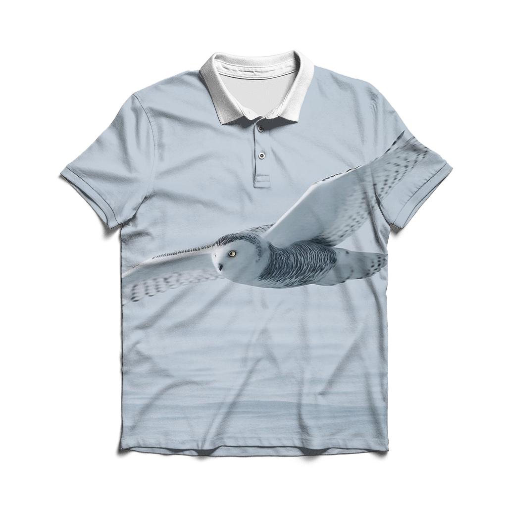 Frostline Forager Snowy Owl branded logo polo shirts