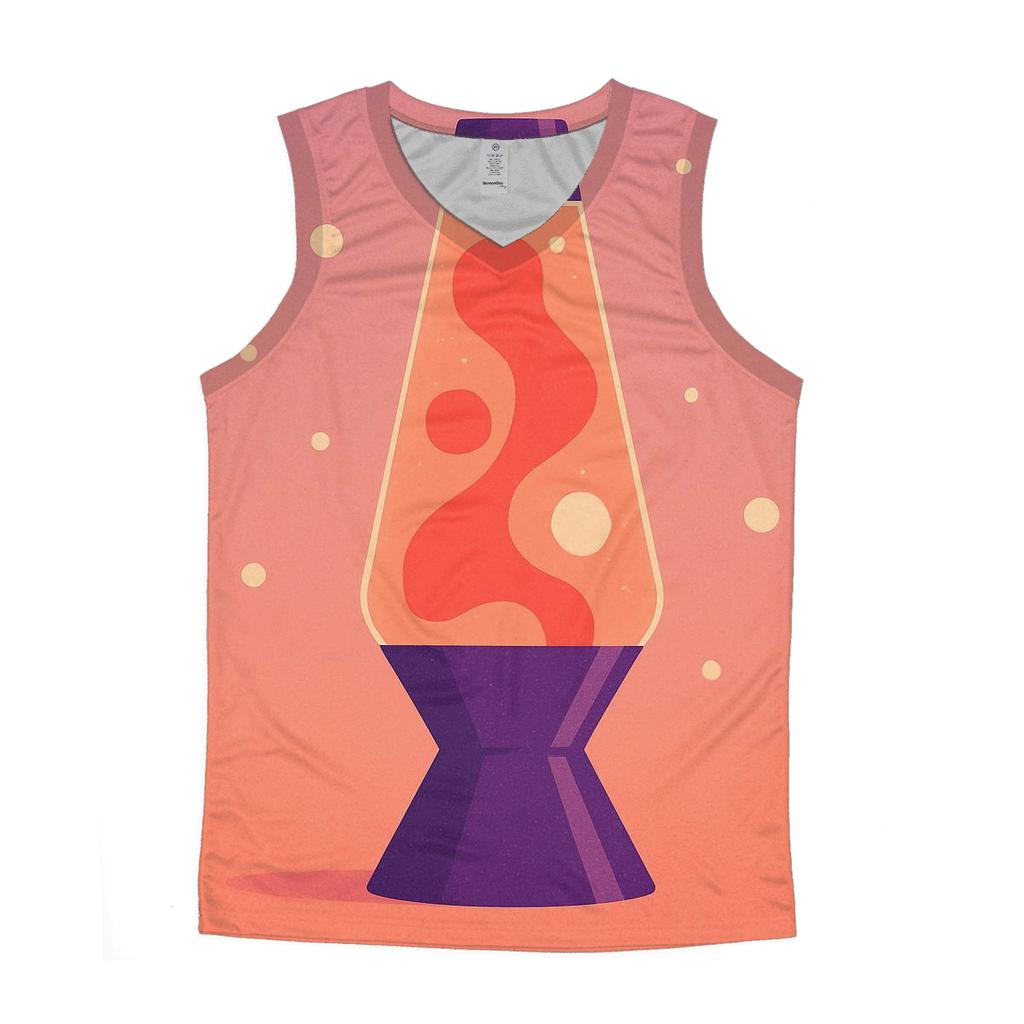 Cosmic Lava Lamp Calm graphic print tank tops