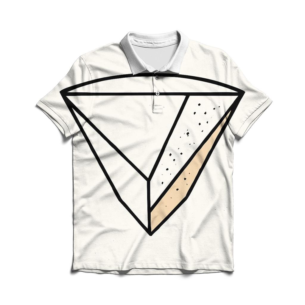 Filter Fold Geometry personalized polo shirts