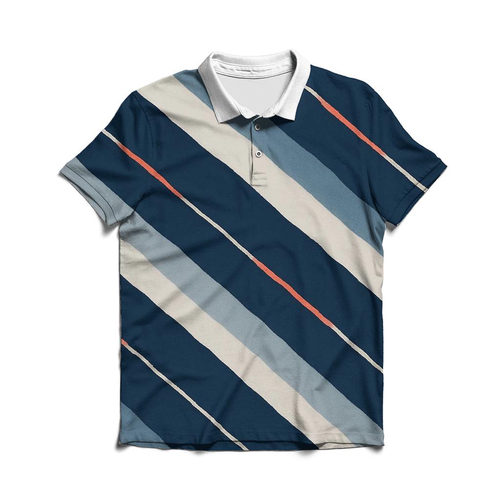 Arashi Comet Rain Pole Wrap Diagonals stylish collar polo tees