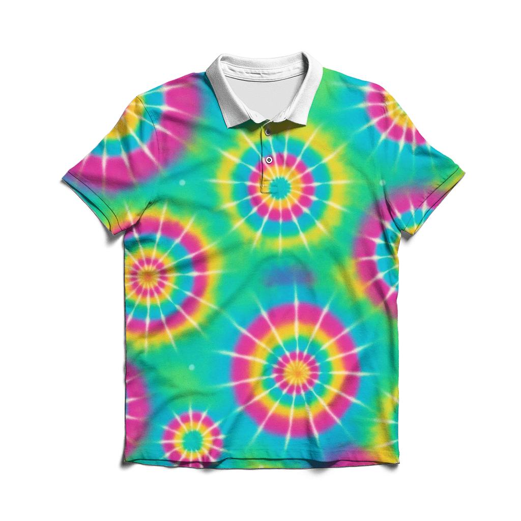 Kumo Nebula Rosette Cluster Dye Burst custom polo shirts