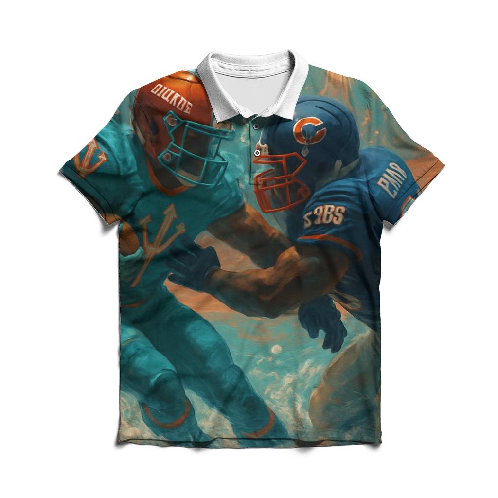 Underwater Coral Stadium Rumble classic pique polos