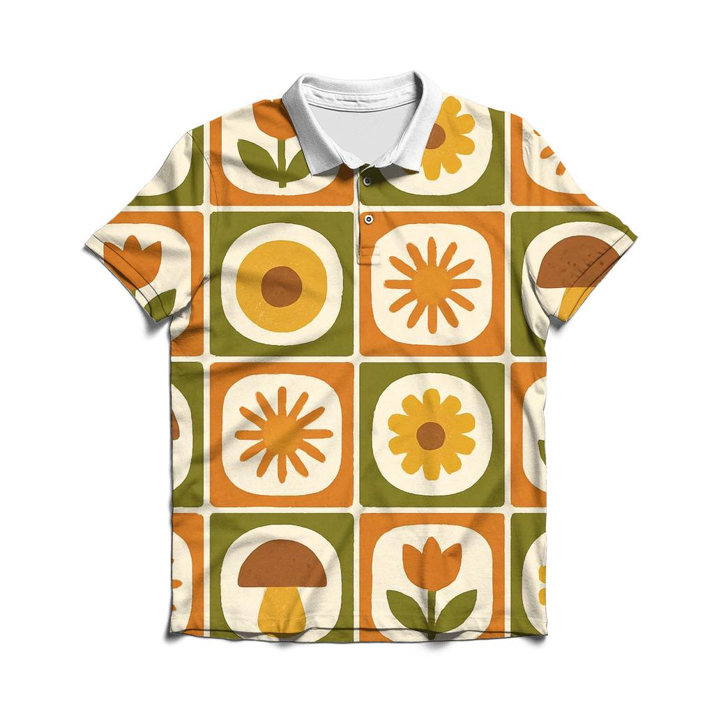 Harvest Kitchen Tiles Groove classic pique polos