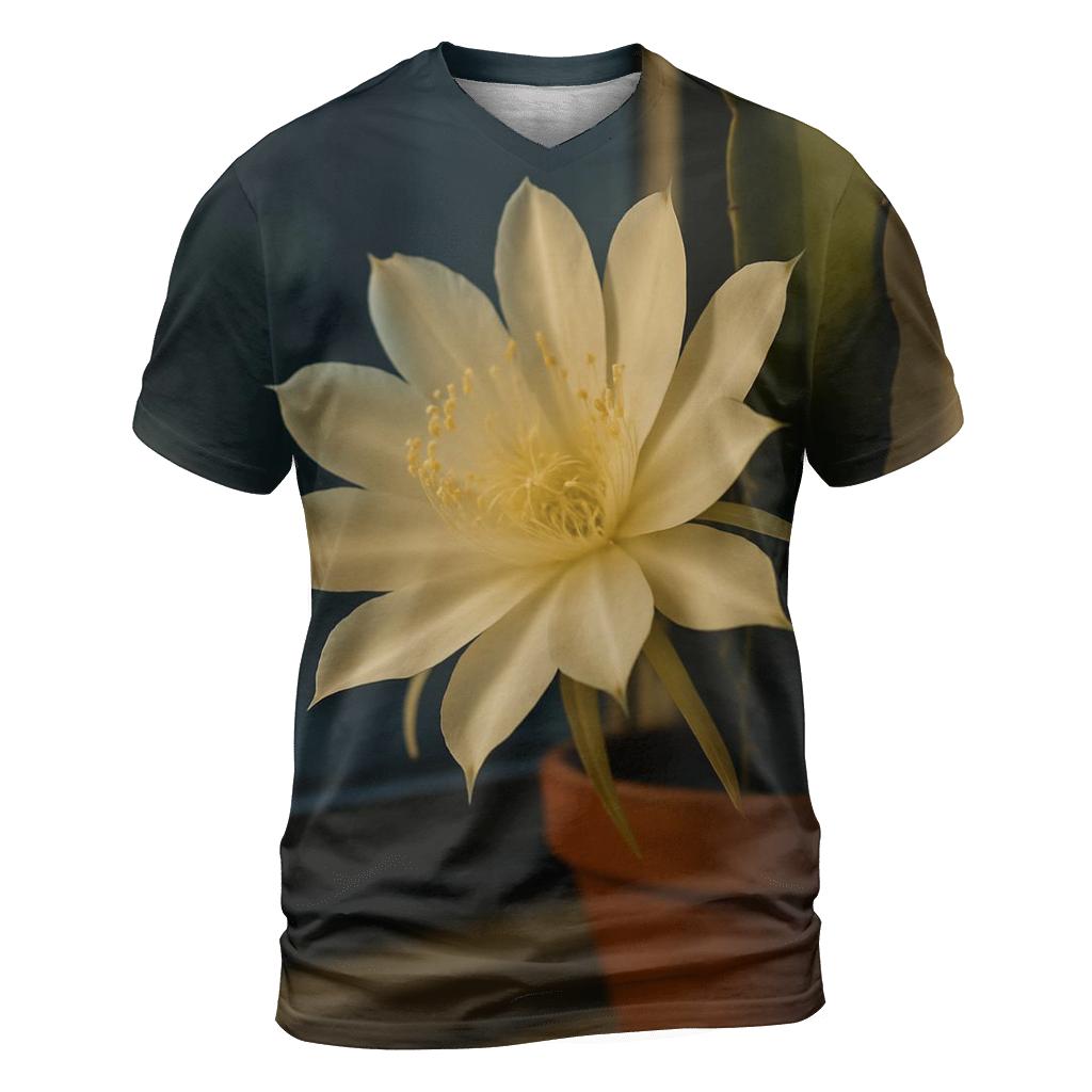 Night Blooming Cereus Window Vigil designer pattern shirts