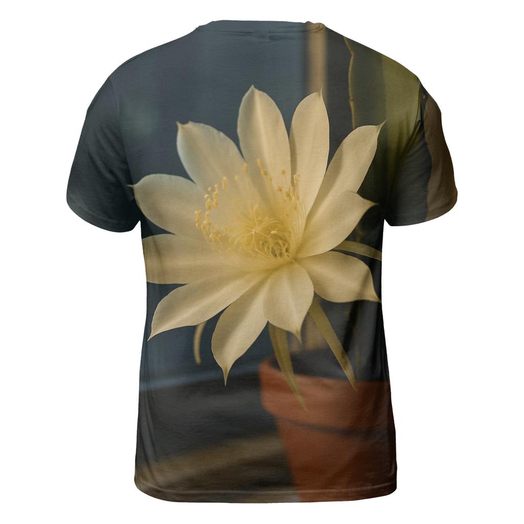Night Blooming Cereus Window Vigil designer pattern shirts