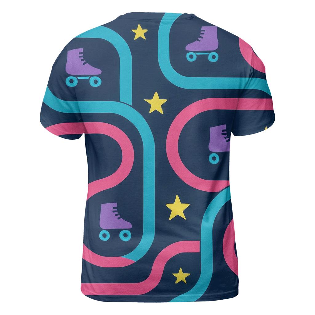 Neon Roller Rink Floorplan unique graphic print tees