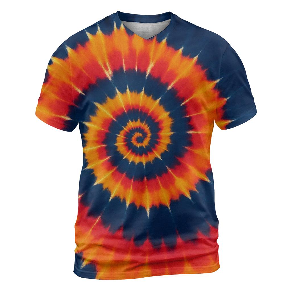 Solar Flare Spiral Overdye Whorl personalized full print shirts
