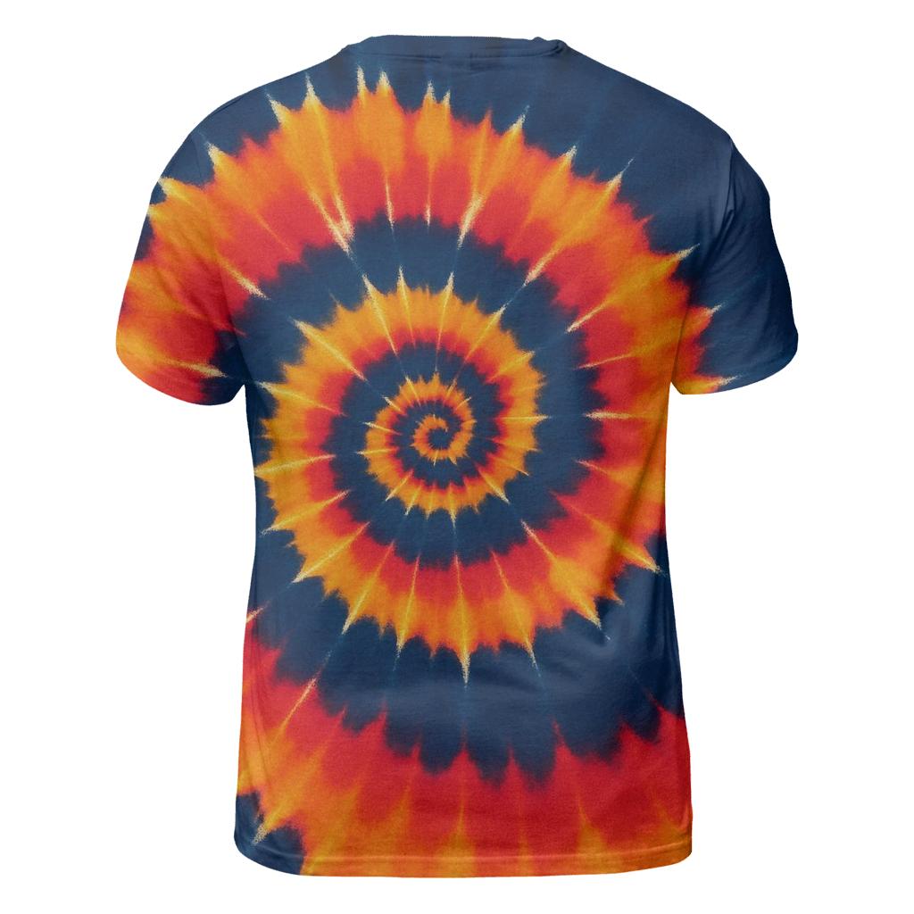 Solar Flare Spiral Overdye Whorl personalized full print shirts