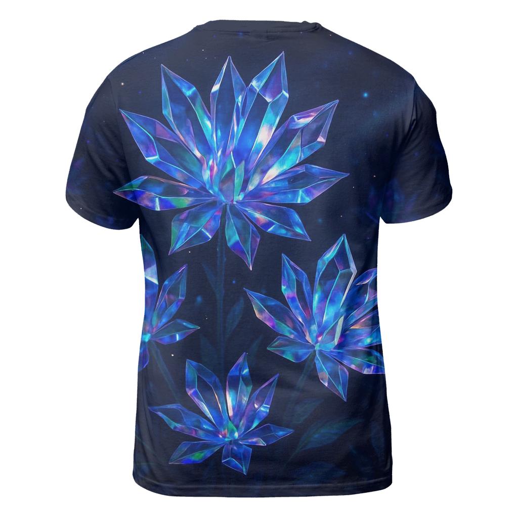 Midnight Prism Garden trendy printed shirt styles