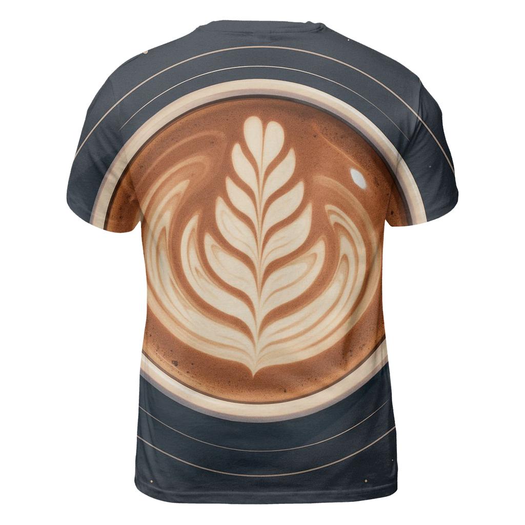Latte Rosette Orbit designer pattern shirts