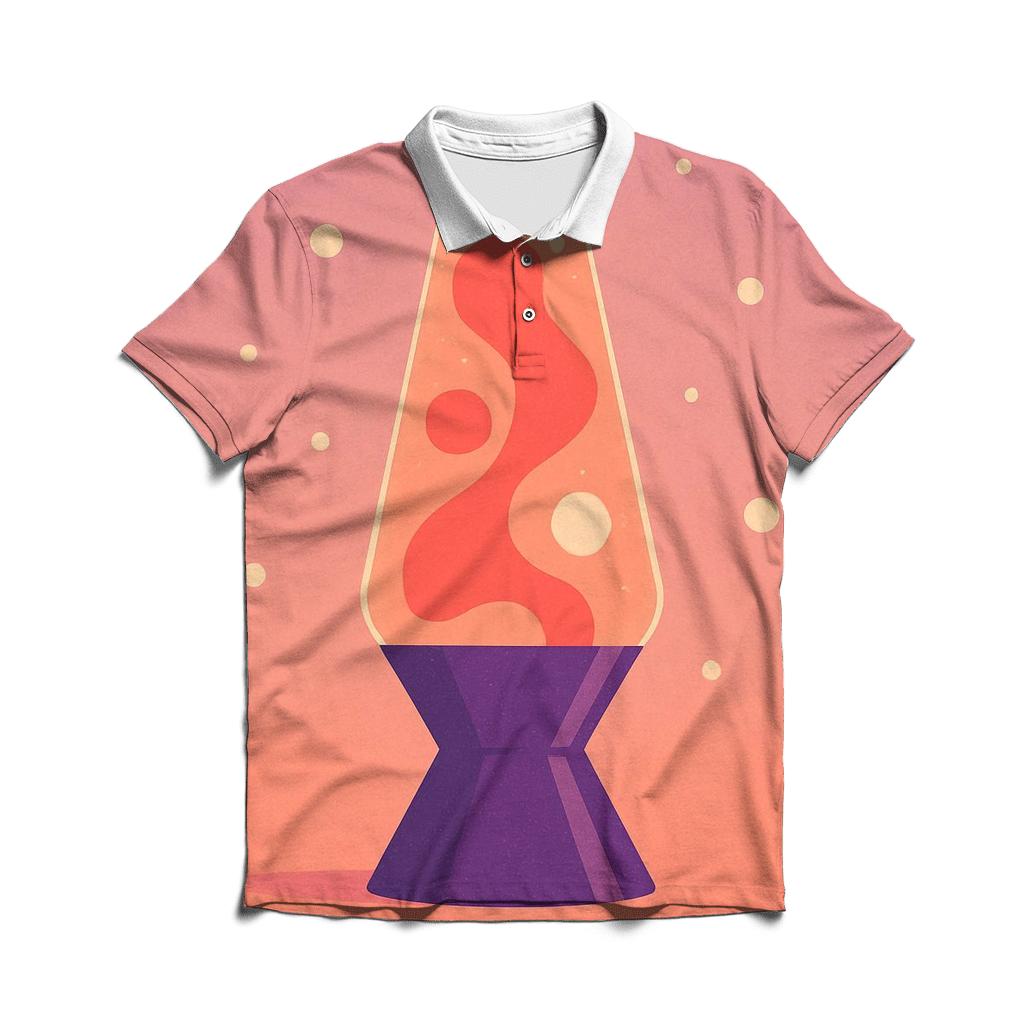 Cosmic Lava Lamp Calm personalized polo shirts