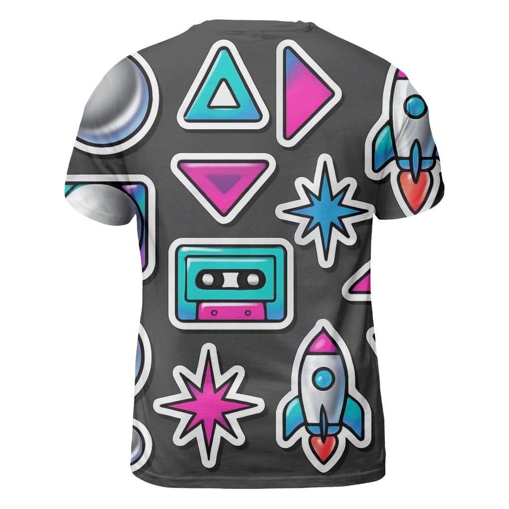 Chrome Orbital Sticker Sheet trendy printed shirt styles