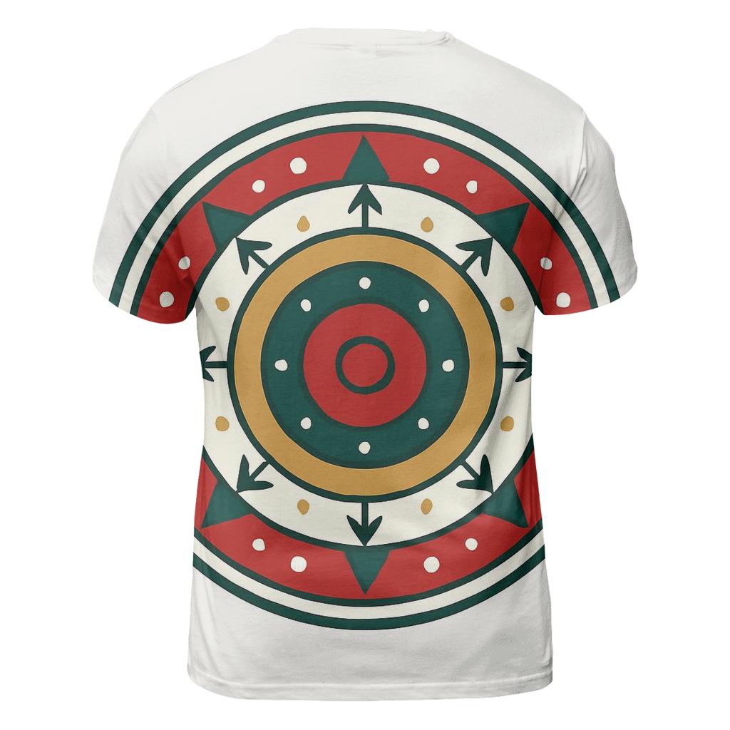 Ornament Mandala Of Winter Rings artistic all-over print tops